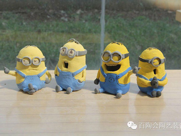 陶藝作品教程（圖片）：小黃人